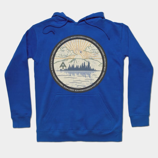 Hike Your Own Hike to Katahdin Georgia to Maine Hoodie by Camp Happy Hour